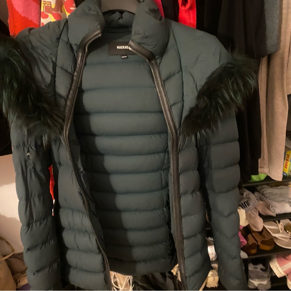 Mackage Dark green coat